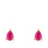 Ear Party Petite 18ct Gold Ruby Stud Earrings