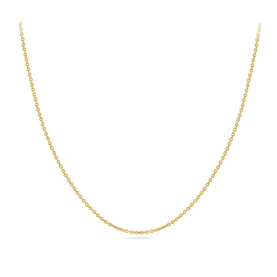 Round Cable Chain in 18ct Yellow Gold