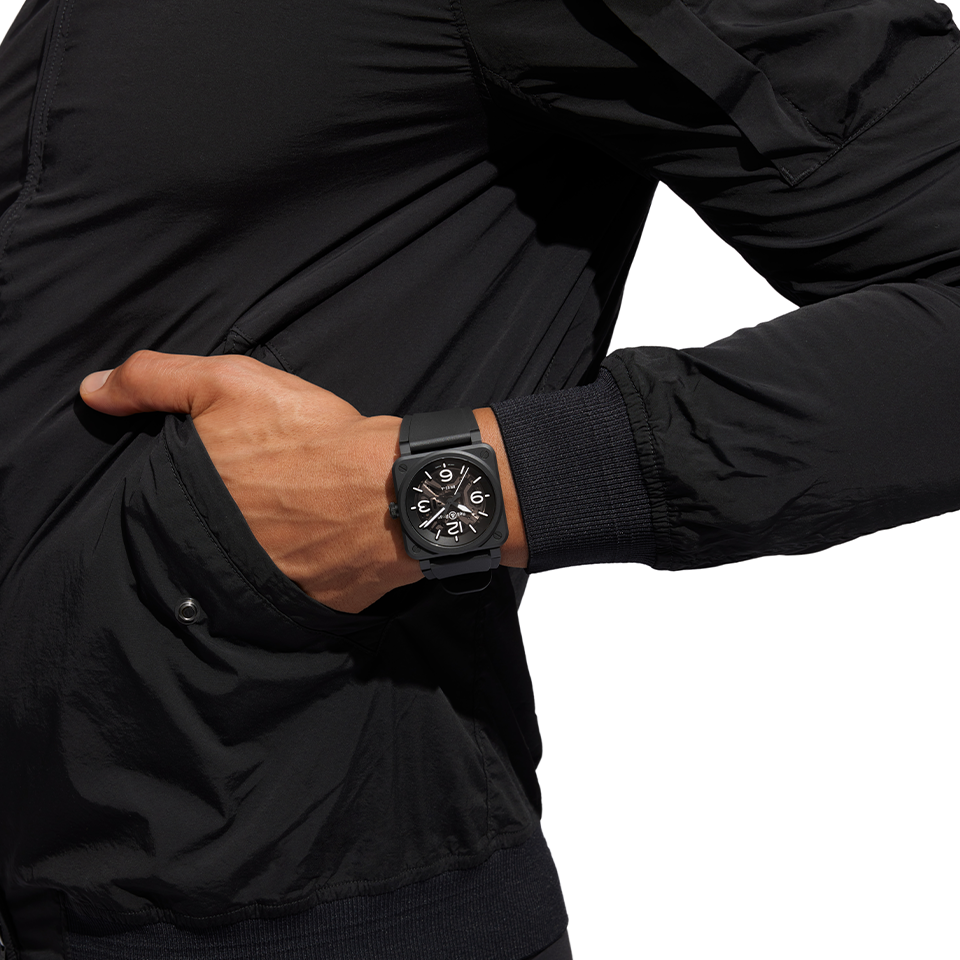 Bell & Ross BR-03 Automatic 41mm Watch BR03A-BL-SKCE/SRB