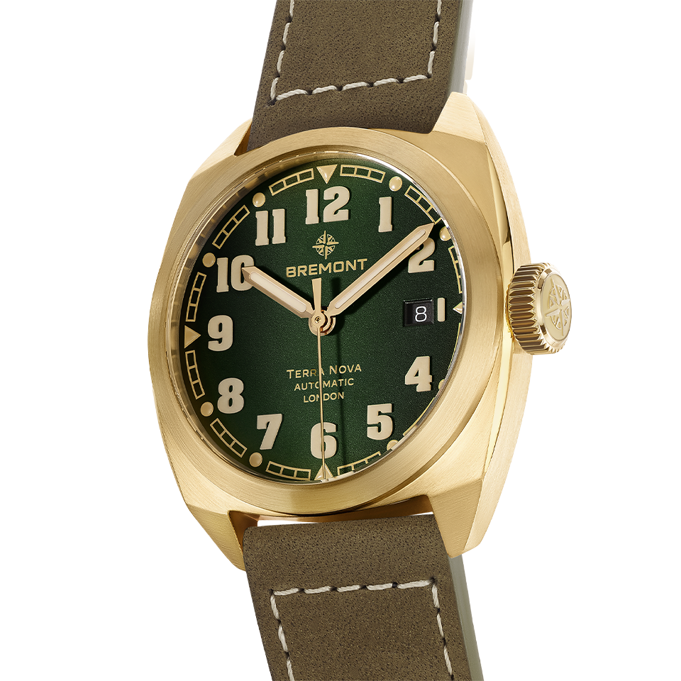 Bremont Terra Nova Automatic Bronze Cupro-Aluminium 40.50mm Watch TN40-DT-BZ-GN-L-S