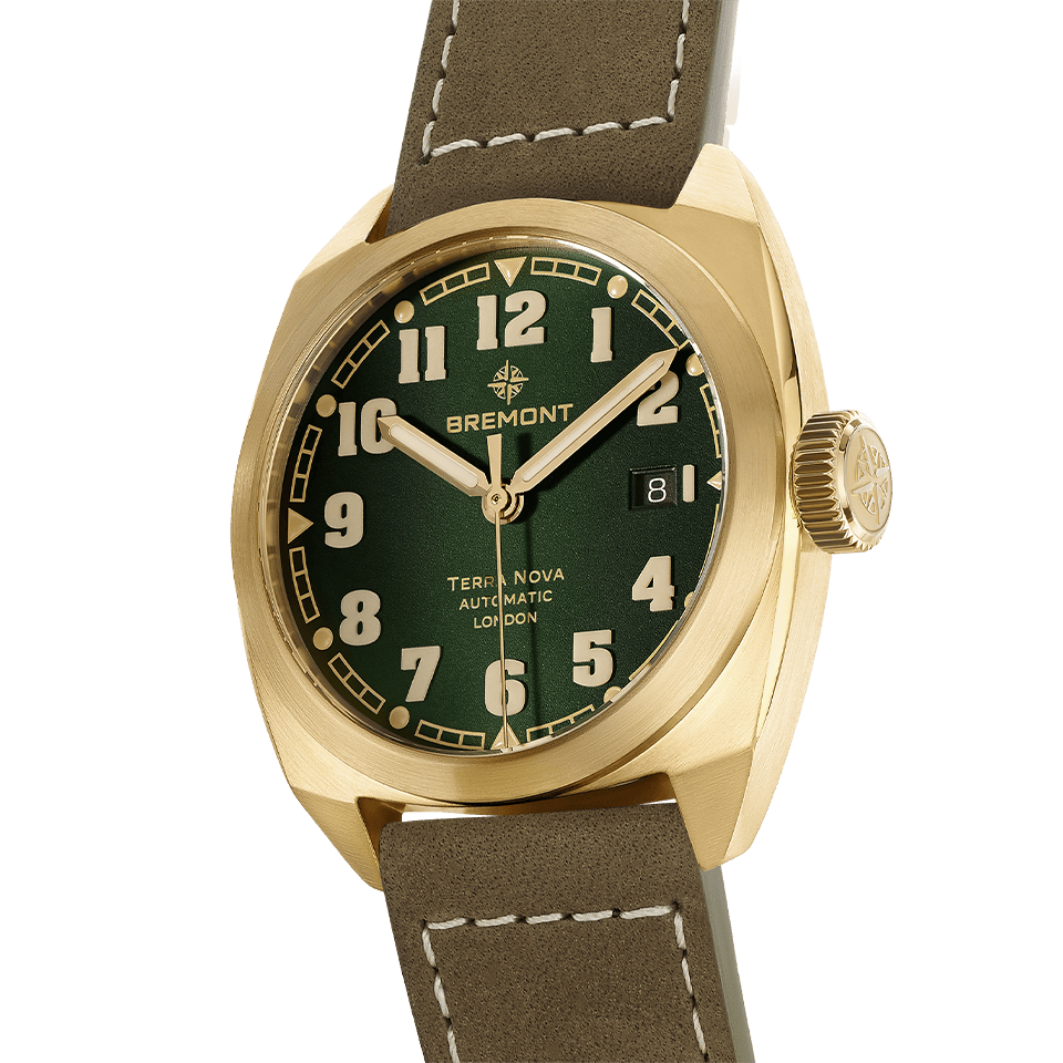 Bremont Terra Nova Automatic Bronze Cupro-Aluminium 40.50mm Watch TN40-DT-BZ-GN-L-S