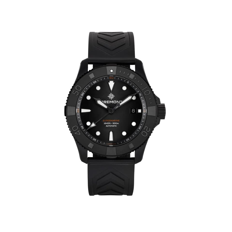 Bremont Supermarine Automatic 43mm Watch SM43-DT-BKCER-BK-R-S