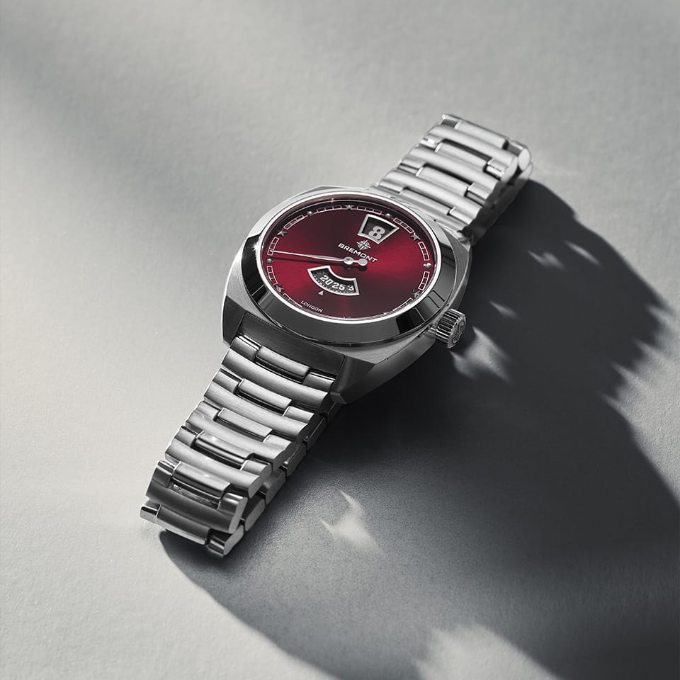 Bremont Terra Nova Automatic Jumping Hour 35mm Watch TN35-JH-SS-BG-B