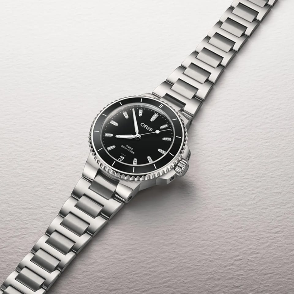 Oris Aquis Automatic Women's 36.50mm Watch 733 7792 4194MB