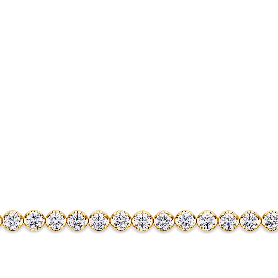 9.00 Carat Diamond Tennis Bracelet in 18ct Yellow Gold