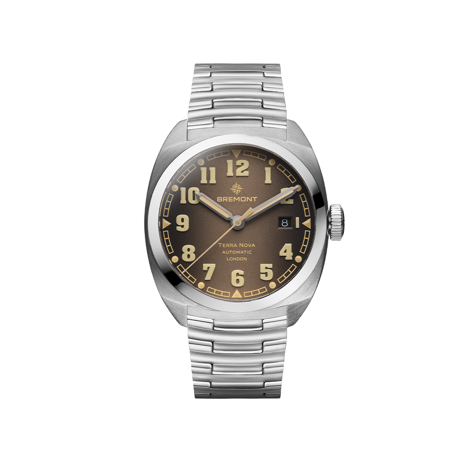 Bremont Terra Nova Automatic 40.50mm Watch TN40-DT-SS-BR-B