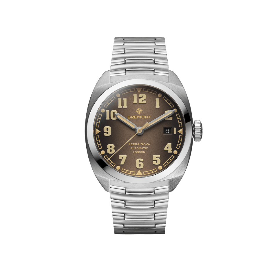Bremont Terra Nova Automatic 40.50mm Watch TN40-DT-SS-BR-B