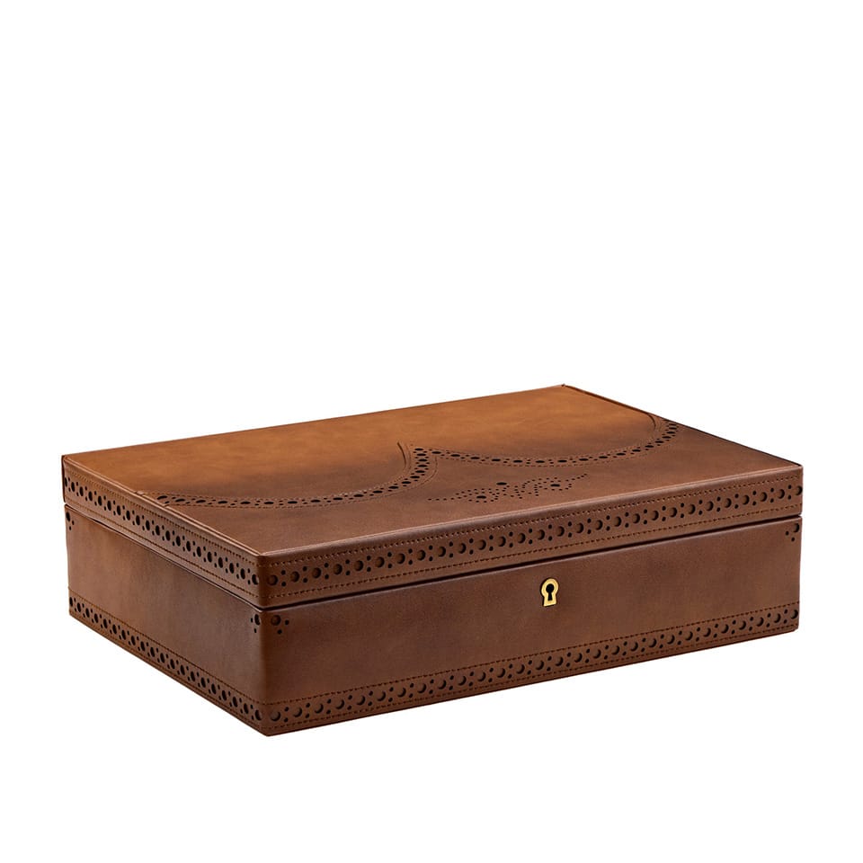 WOLF Brogue 10 Piece Watch Box