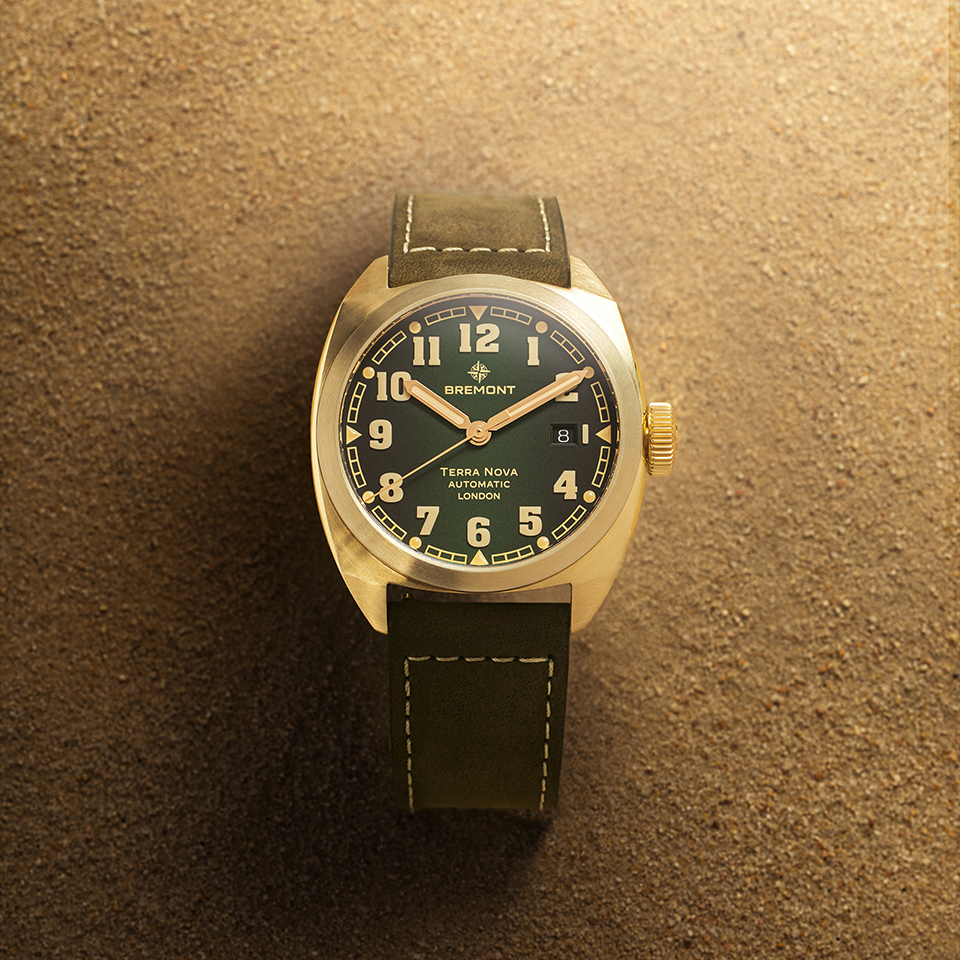 Bremont Terra Nova Automatic Bronze Cupro-Aluminium 40.50mm Watch TN40-DT-BZ-GN-L-S