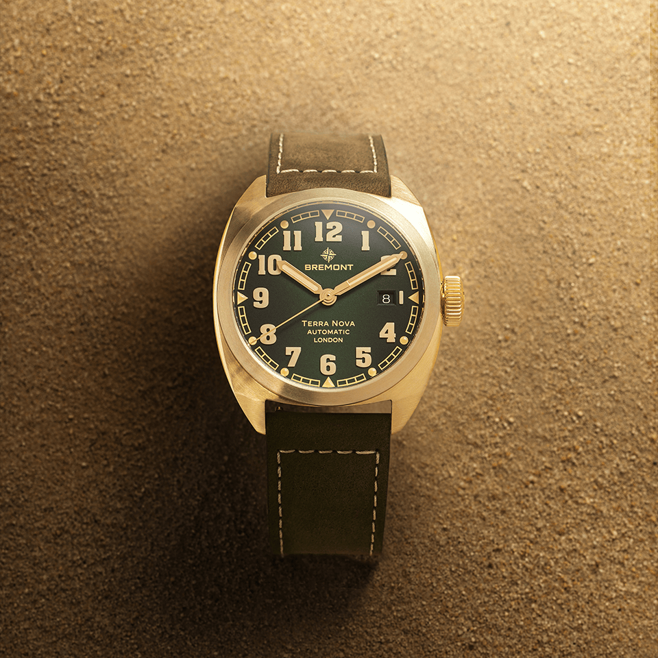 Bremont Terra Nova Automatic Bronze Cupro-Aluminium 40.50mm Watch TN40-DT-BZ-GN-L-S