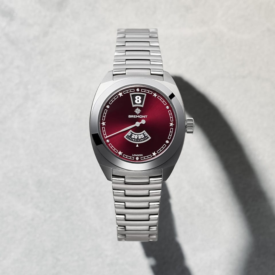 Bremont Terra Nova Automatic Jumping Hour 35mm Watch TN35-JH-SS-BG-B