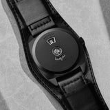 Bremont Terra Nova Stealth Black Automatic Jumping Hour 38mm Watch TN38-JH-DLC-CC-L-S