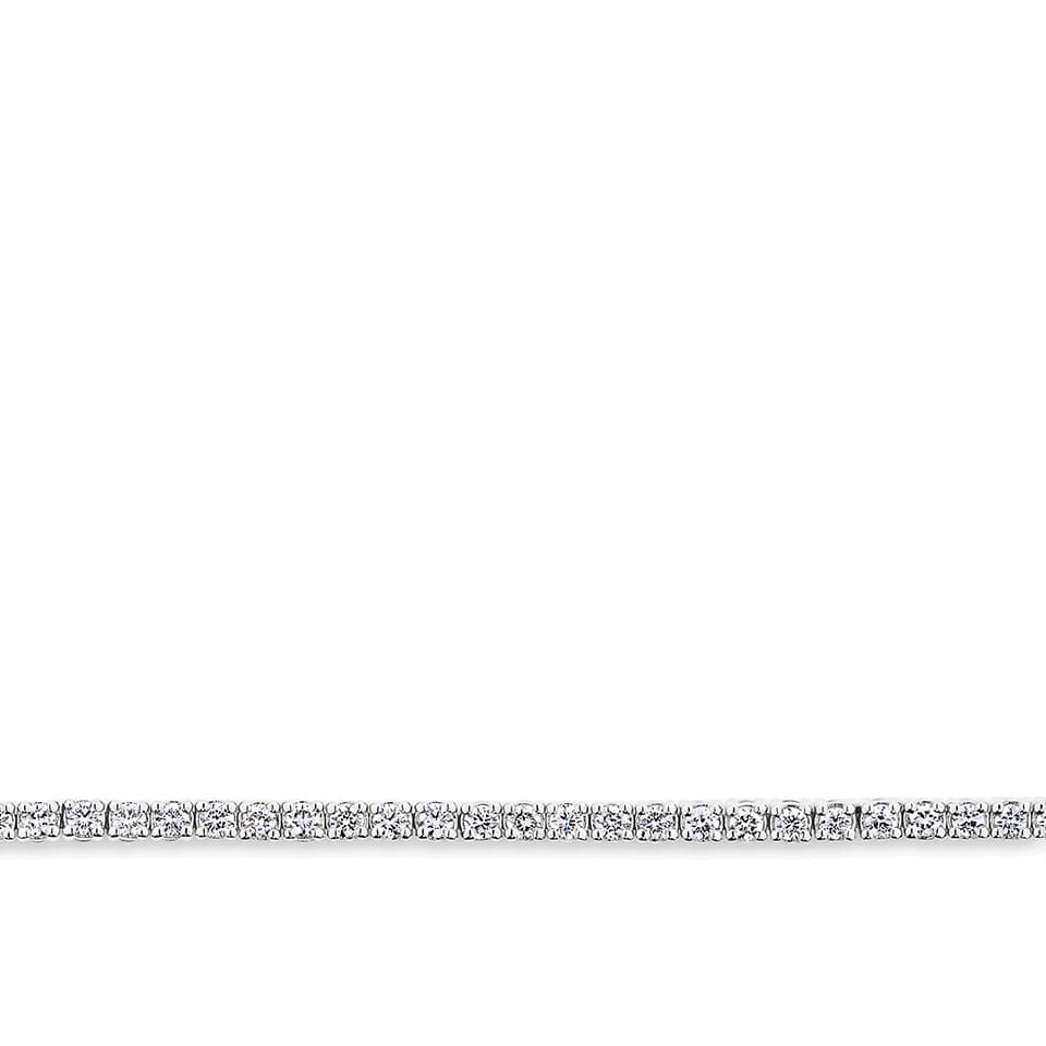 1.00 Carat Diamond Tennis Bracelet in 18ct White Gold