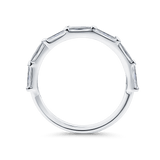 1.00 Carat Diamond Baguette Wrap Ring in 18ct White Gold