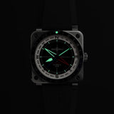 Bell & Ross BR-03 Automatic GMT 42mm Watch BR0393-COM-ST/SRB