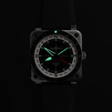 Bell & Ross BR-03 Automatic GMT 42mm Watch BR0393-COM-ST/SRB