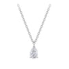 0.25 Carat Pear Cut Diamond Pendant in 18ct White Gold