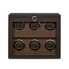 WOLF Earth 6 Piece Watch Winder in Coffee
