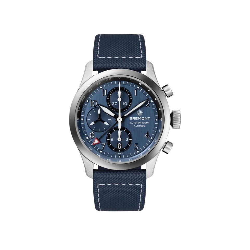 Bremont Altitude Automatic Chronograph GMT 42mm Watch ALT42-CHR-SS-BL-L-S