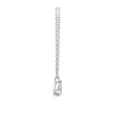 0.25 Carat Pear Cut Diamond Pendant in 18ct White Gold