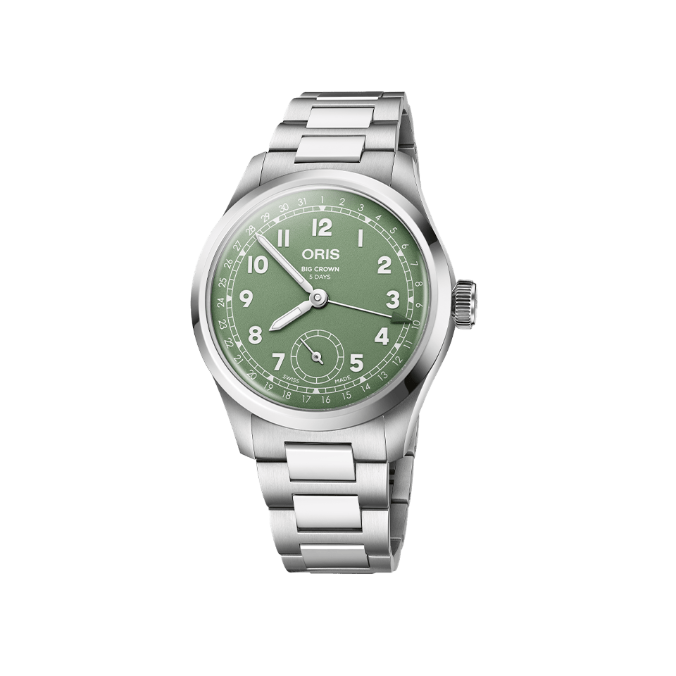Oris Big Crown Pointer Date Automatic Men’s 40mm Watch Green Dial