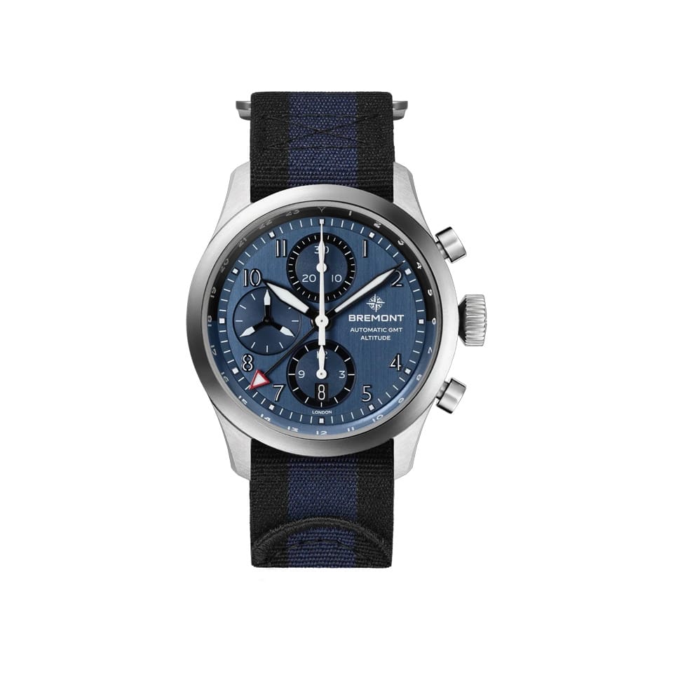 Bremont Altitude Automatic Chronograph GMT 42mm Watch ALT42-CHR-SS-BL-N-S