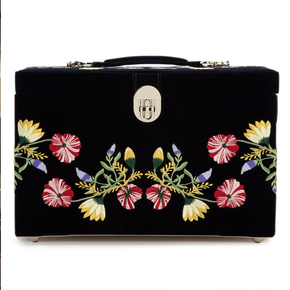 WOLF Zoe Large Indigo Jewellery Box