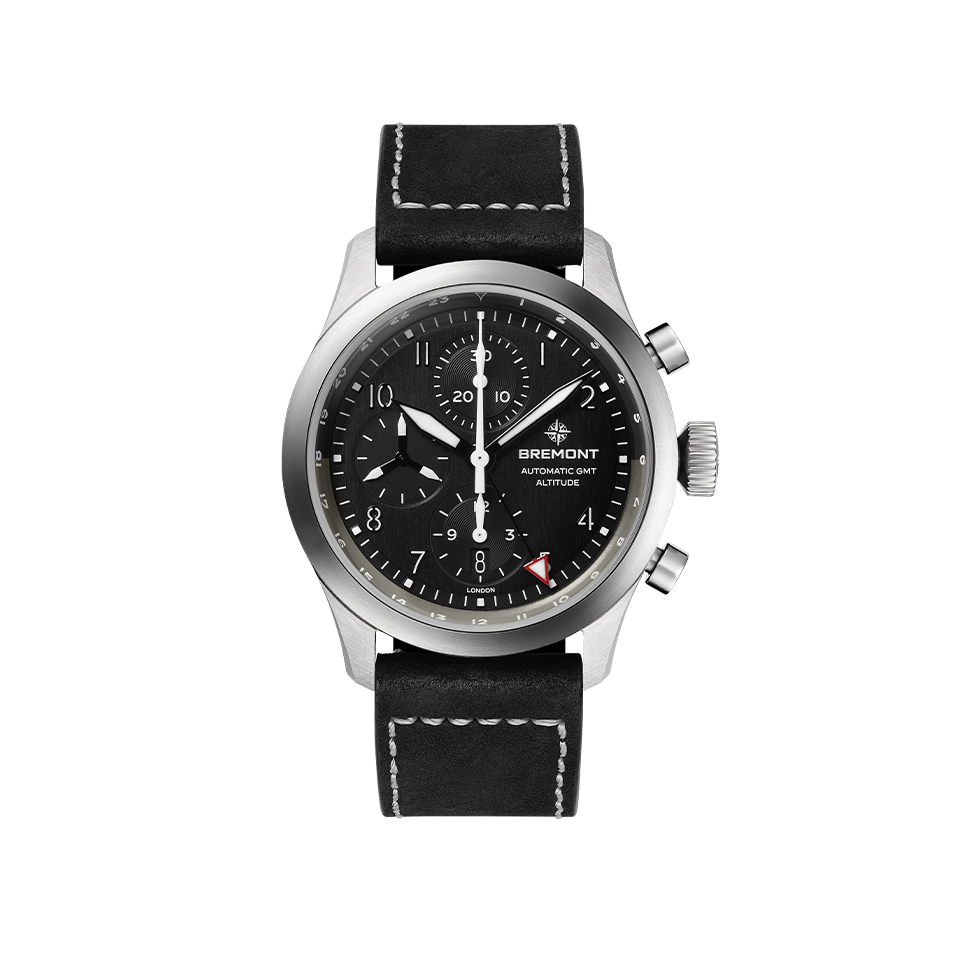 Bremont Altitude Automatic Chronograph 42mm Watch ALT42-CHR-G-SS-BK-LS