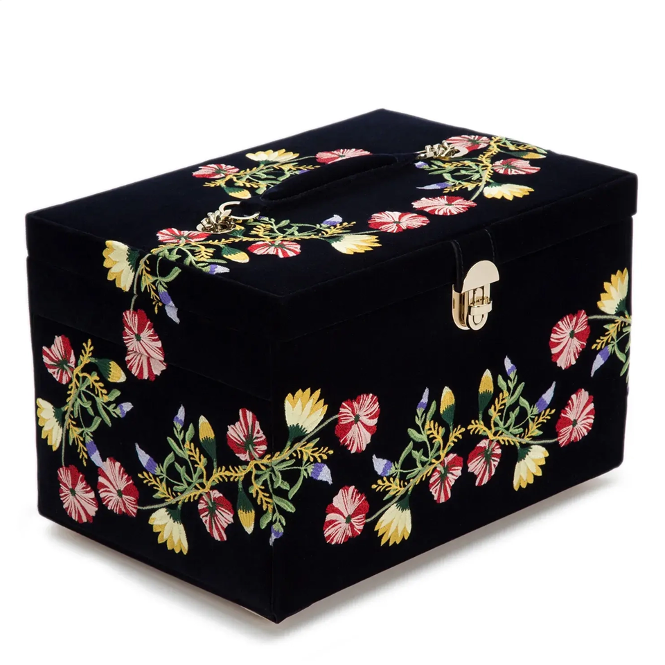 WOLF Zoe Large Indigo Jewellery Box