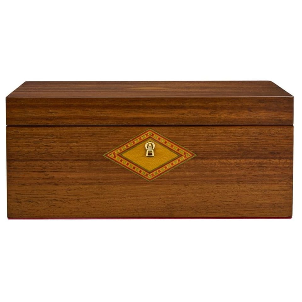 WOLF Ballet Musical Jewellery Box in Swan Lake Walnut Wood, item 190106, shown with its presentation packaging. The box is presented in WOLF's 190th anniversary limited edition packaging.