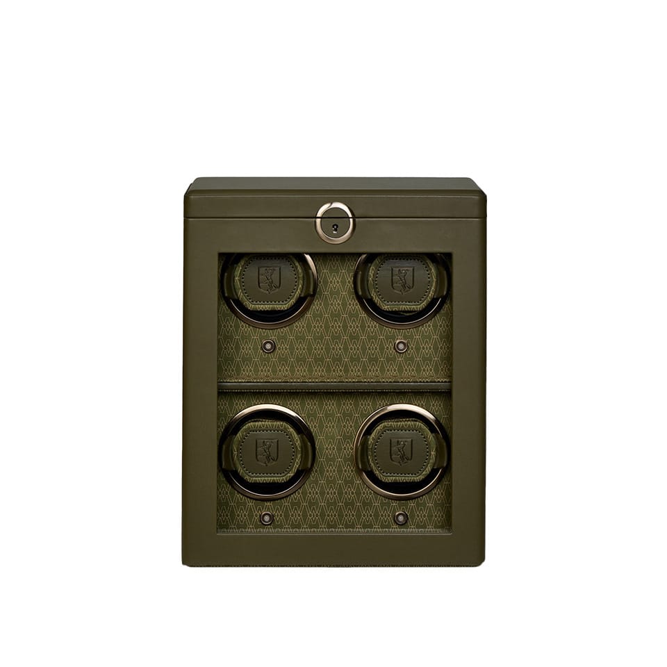 WOLF Earth 4 Piece Watch Winder in Olive