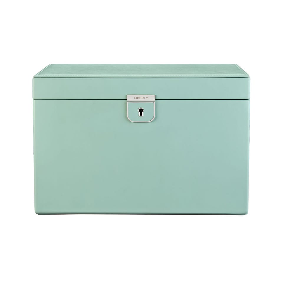 WOLF X LIBERTY Julia Interior Print Large Jewellery Box Sage Green