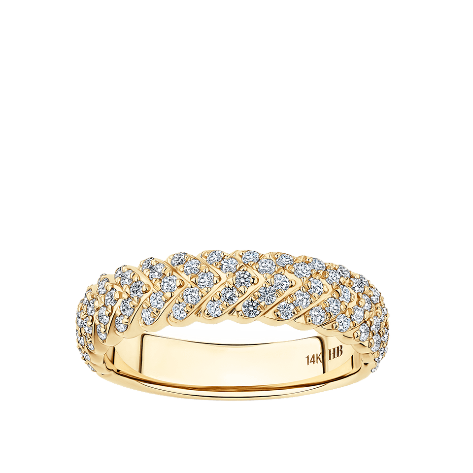 0.63 Carat Diamond Vera Ring in 14ct Yellow Gold