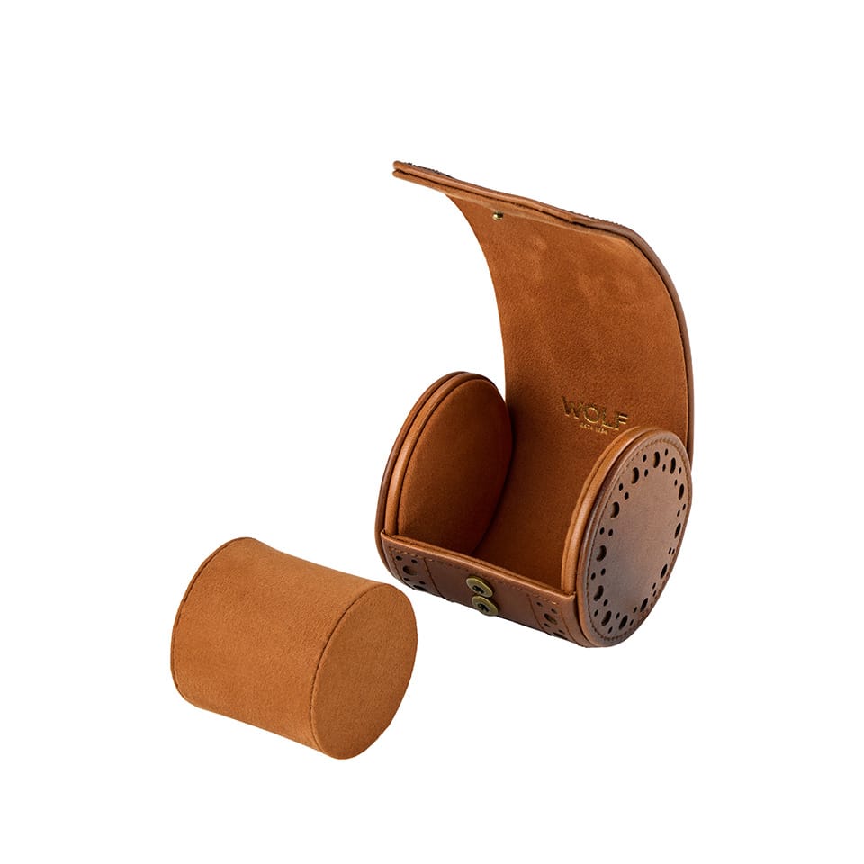 WOLF Brogue Single Watch Roll