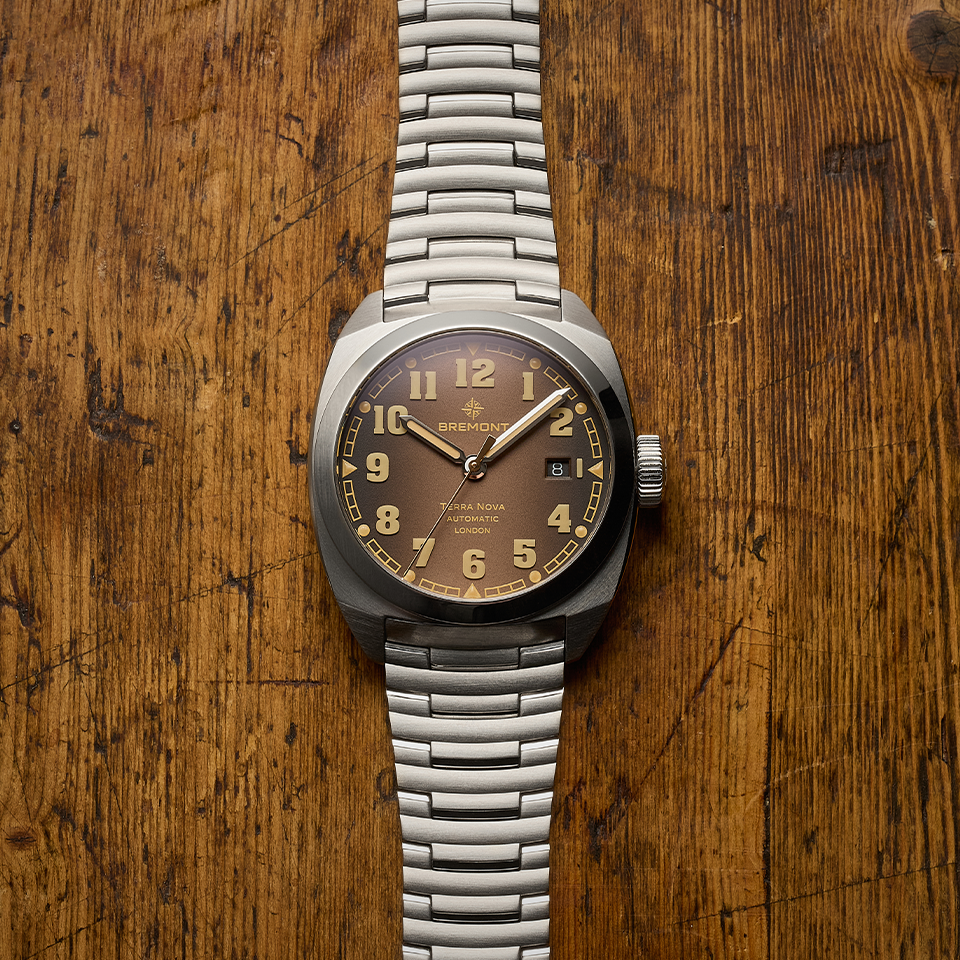 Bremont Terra Nova Automatic 40.50mm Watch TN40-DT-SS-BR-B