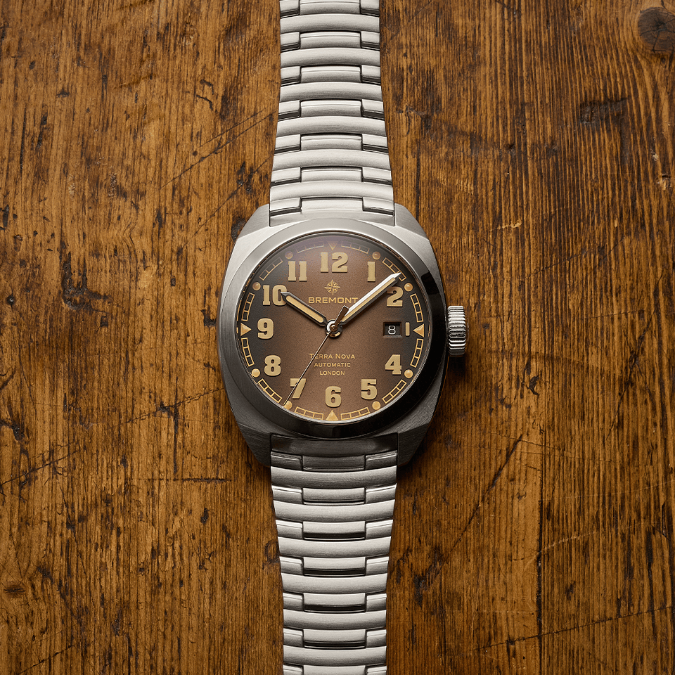 Bremont Terra Nova Automatic 40.50mm Watch TN40-DT-SS-BR-B
