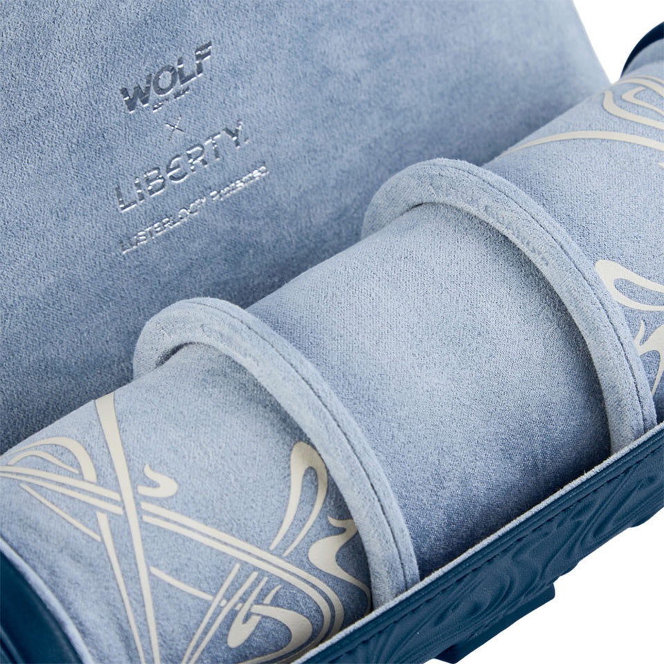 WOLF X LIBERTY All Over Ianthe Triple Watch Roll Navy