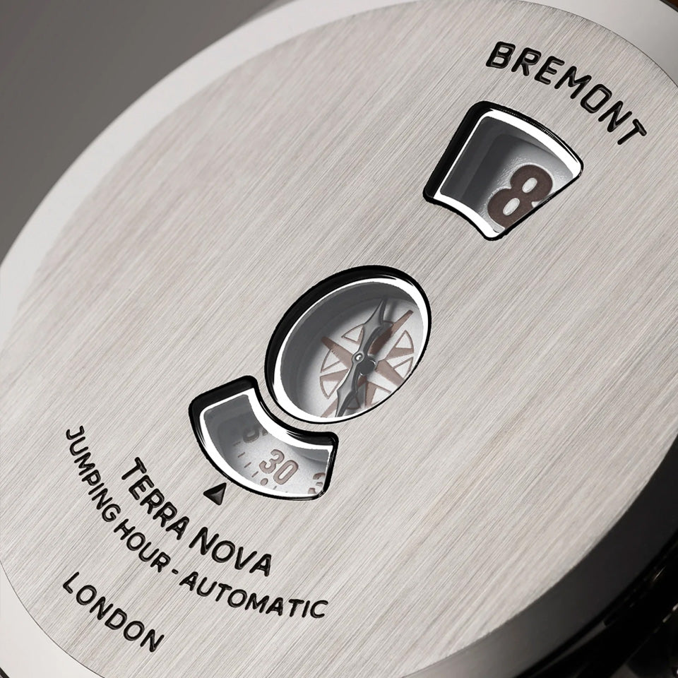 Bremont Terra Nova Automatic Jumping Hour 38mm Watch TN38-JH-SS-CC-L-S