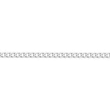 Curb Link Chain in 18ct White Gold
