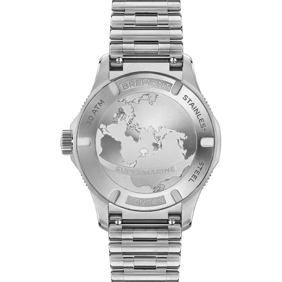 Bremont Supermarine Automatic GMT 40mm Watch SM40-GMT-SS-RDBK-B