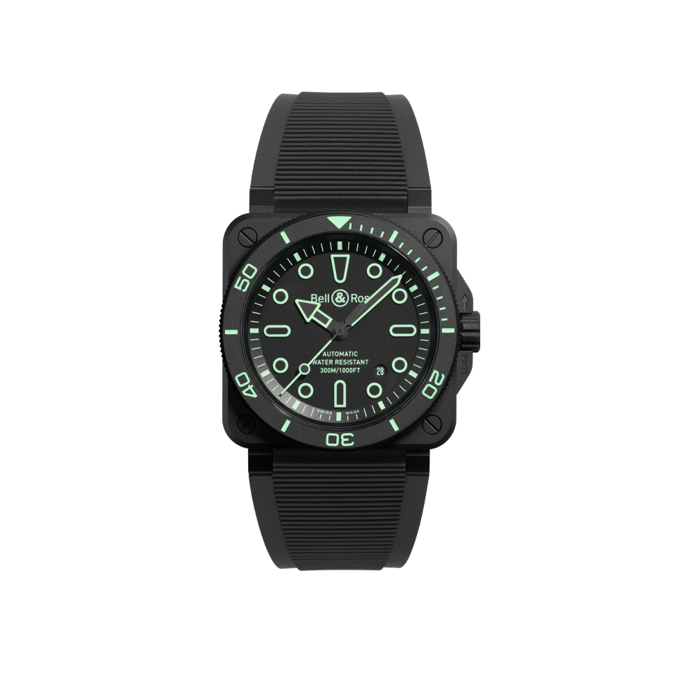 Bell & Ross BR-03 Automatic 42mm Watch BR03A-D-OL-CE/SRB