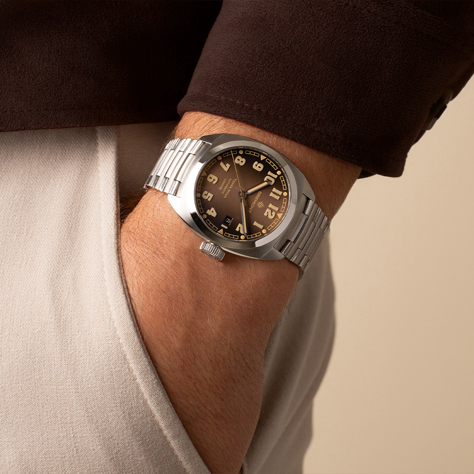 Bremont Terra Nova Automatic 40.50mm Watch TN40-DT-SS-BR-B