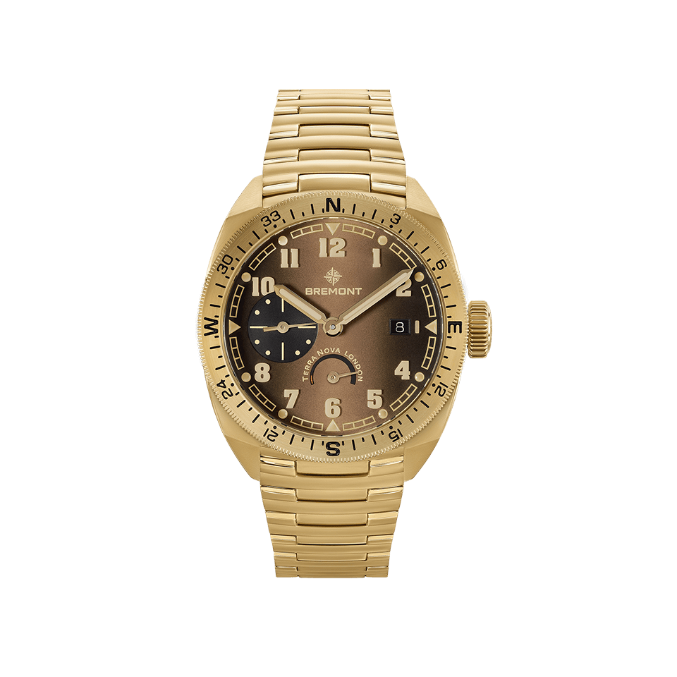 Bremont Limited Terra Nova Automatic Bronze Cupro-Aluminium 40.50mm Watch TN40-PWR-BZ-BR-B