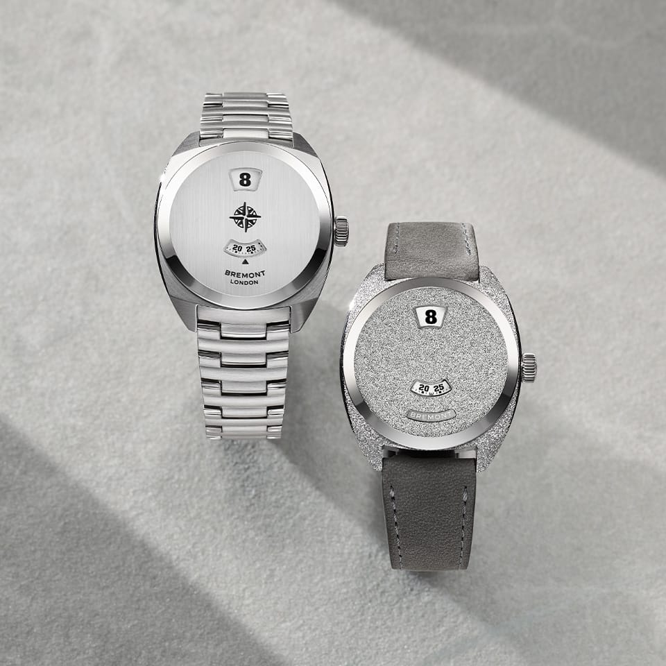 Bremont Terra Nova Automatic Jumping Hour 35mm Watch TN35-JH-SS-CC-B