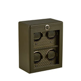 WOLF Earth 4 Piece Watch Winder in Olive