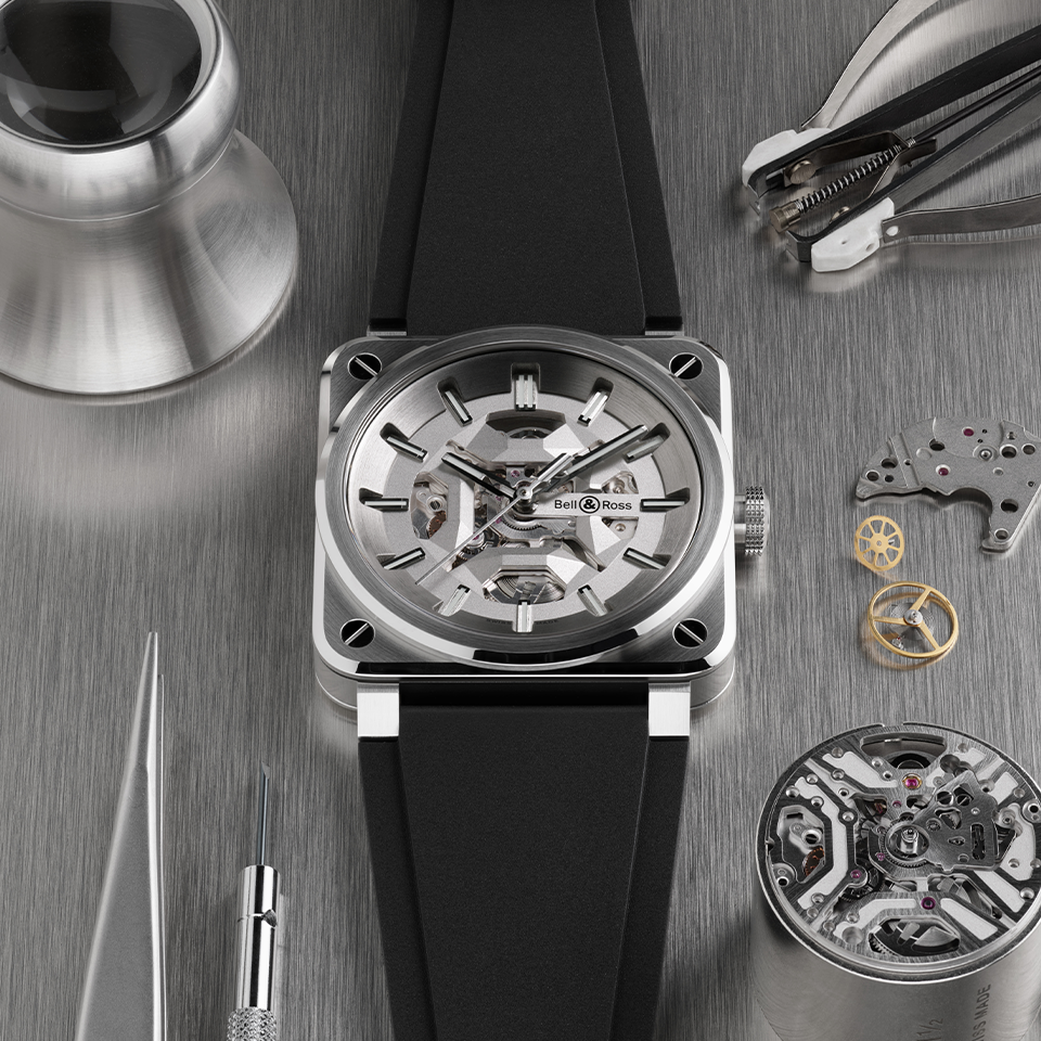 Bell & Ross BR-03 Automatic 41mm Watch BR03A-GR-SKST/SRB