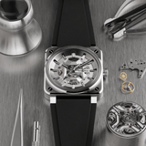 Bell & Ross BR-03 Automatic 41mm Watch BR03A-GR-SKST/SRB