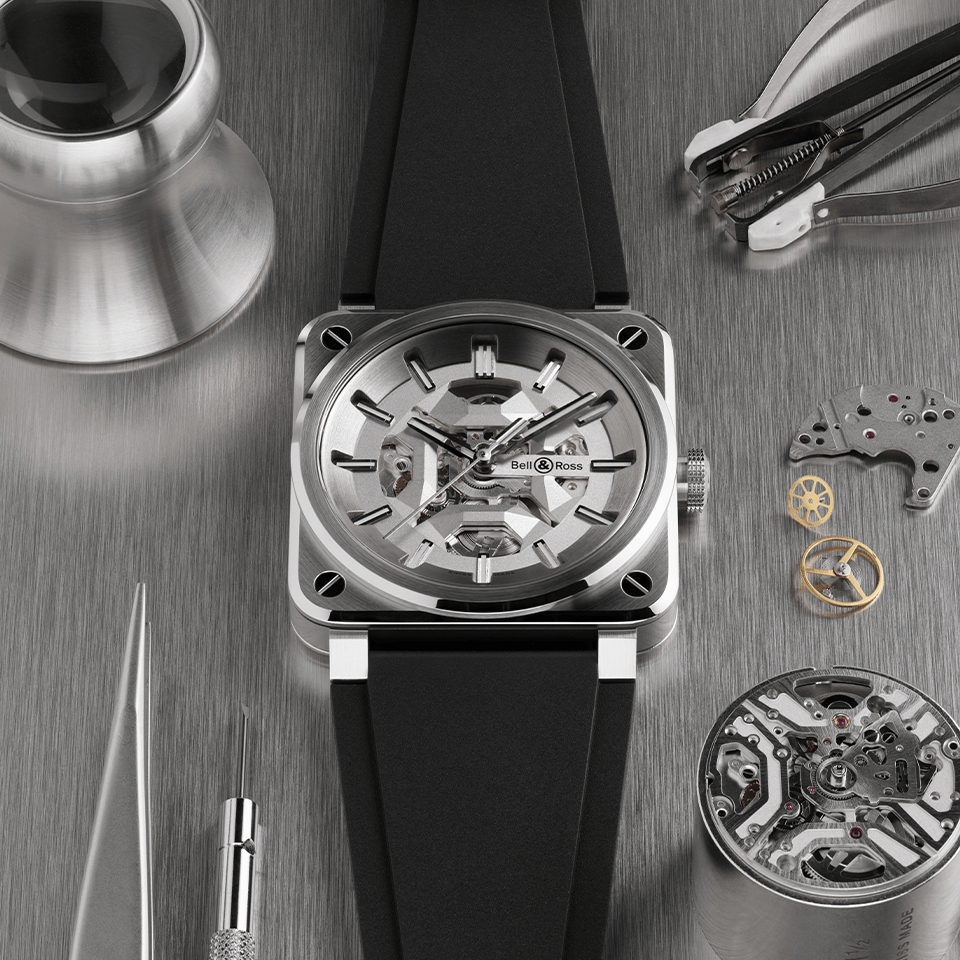 Bell & Ross BR-03 Automatic 41mm Watch BR03A-GR-SKST/SRB