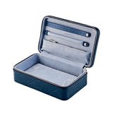 WOLF X LIBERTY All Over Ianthe Medium Jewellery Zip Case Navy