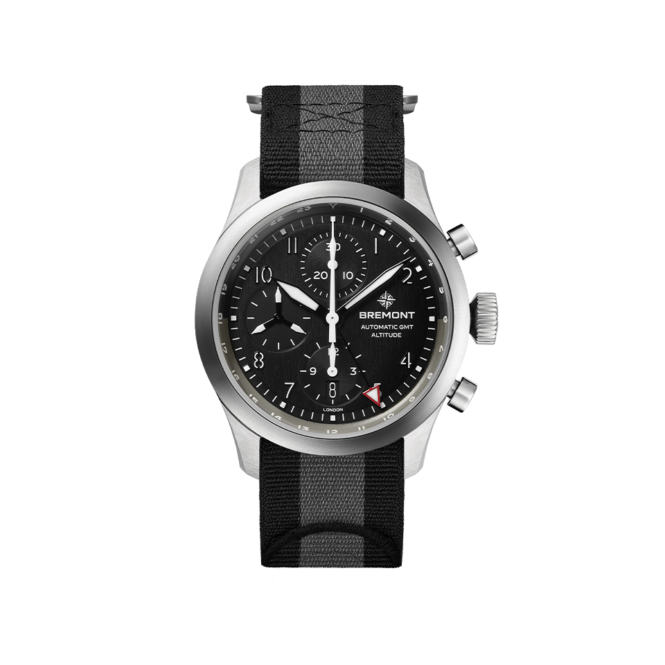 Bremont Altitude Automatic Chronograph 42mm Watch ALT42-CHR-G-SS-BK-NS